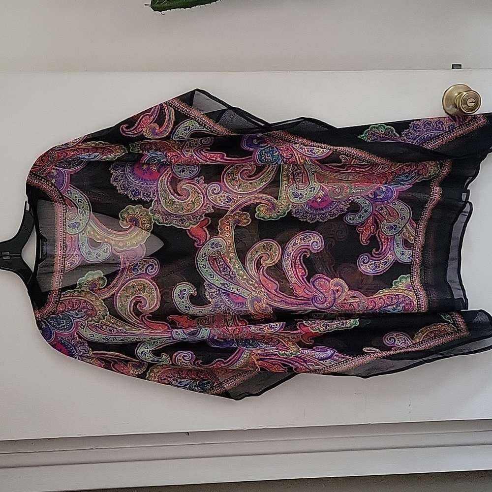 Ralph Lauren Women's Parder Poncho Swim Cover-Up Sz S/M NWT - Picture 3 of 4